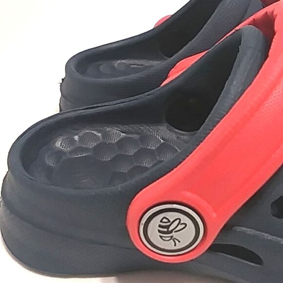 Joybees Harper Toddler Slip On Water Shoes Navy Pink ish Red Straps size 4 / 5 - Picture 3 of 12